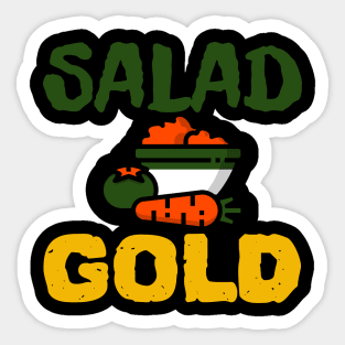 Salad Gold Sticker